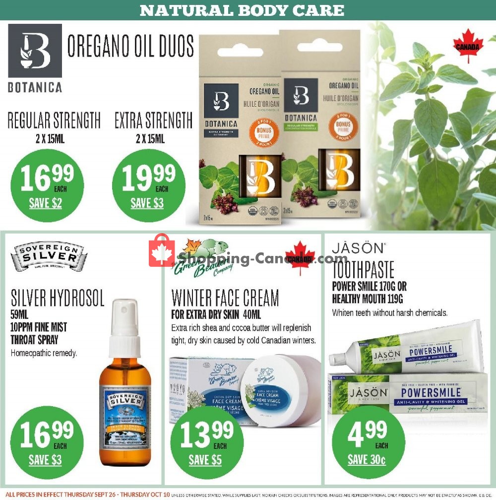 Foodsmiths flyer from Thursday October 3, 2019 to Thursday October 10, 2019 - page 10