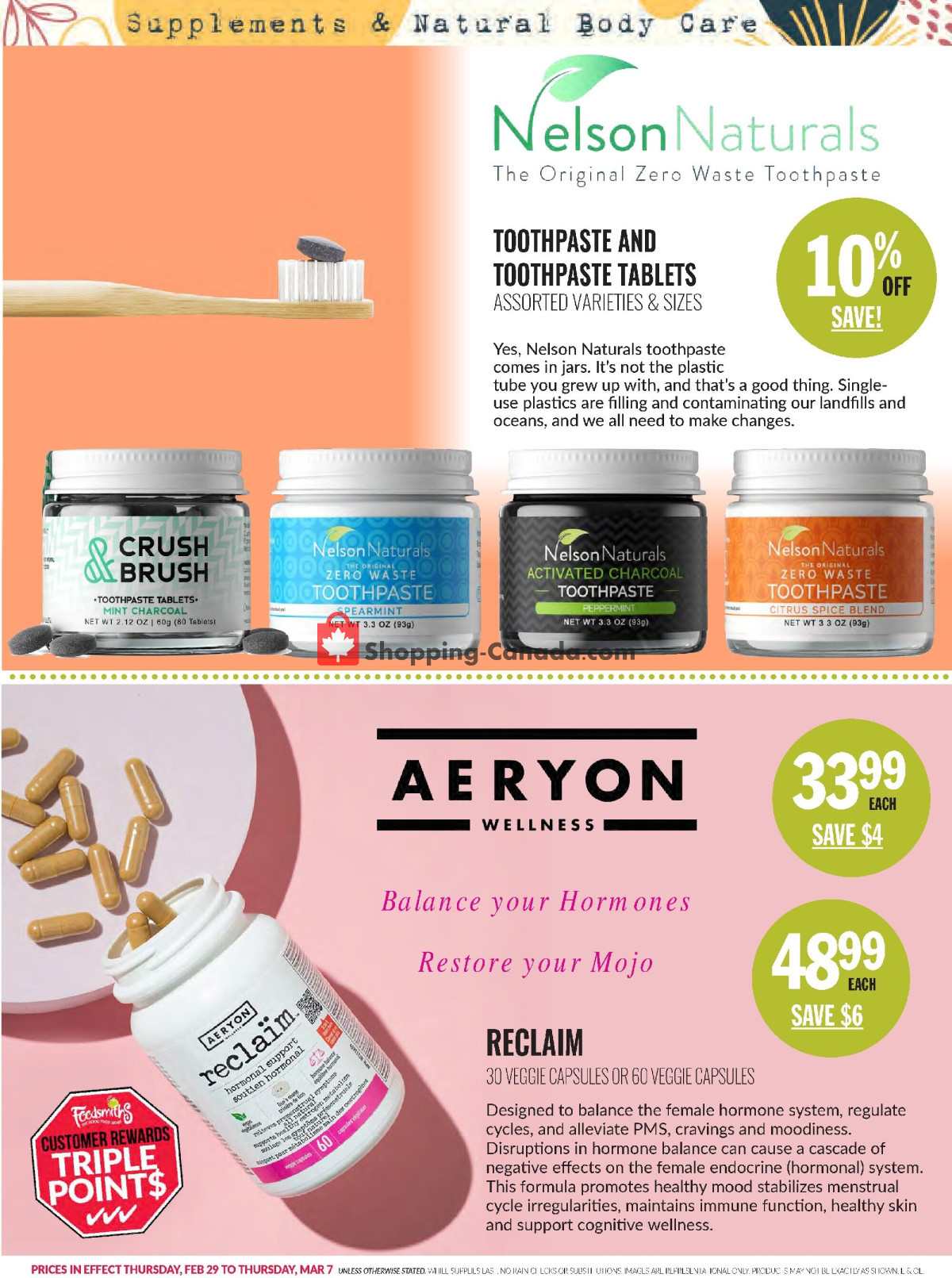 Foodsmiths flyer from Thursday February 29, 2024 to Thursday March 7, 2024 - page 20