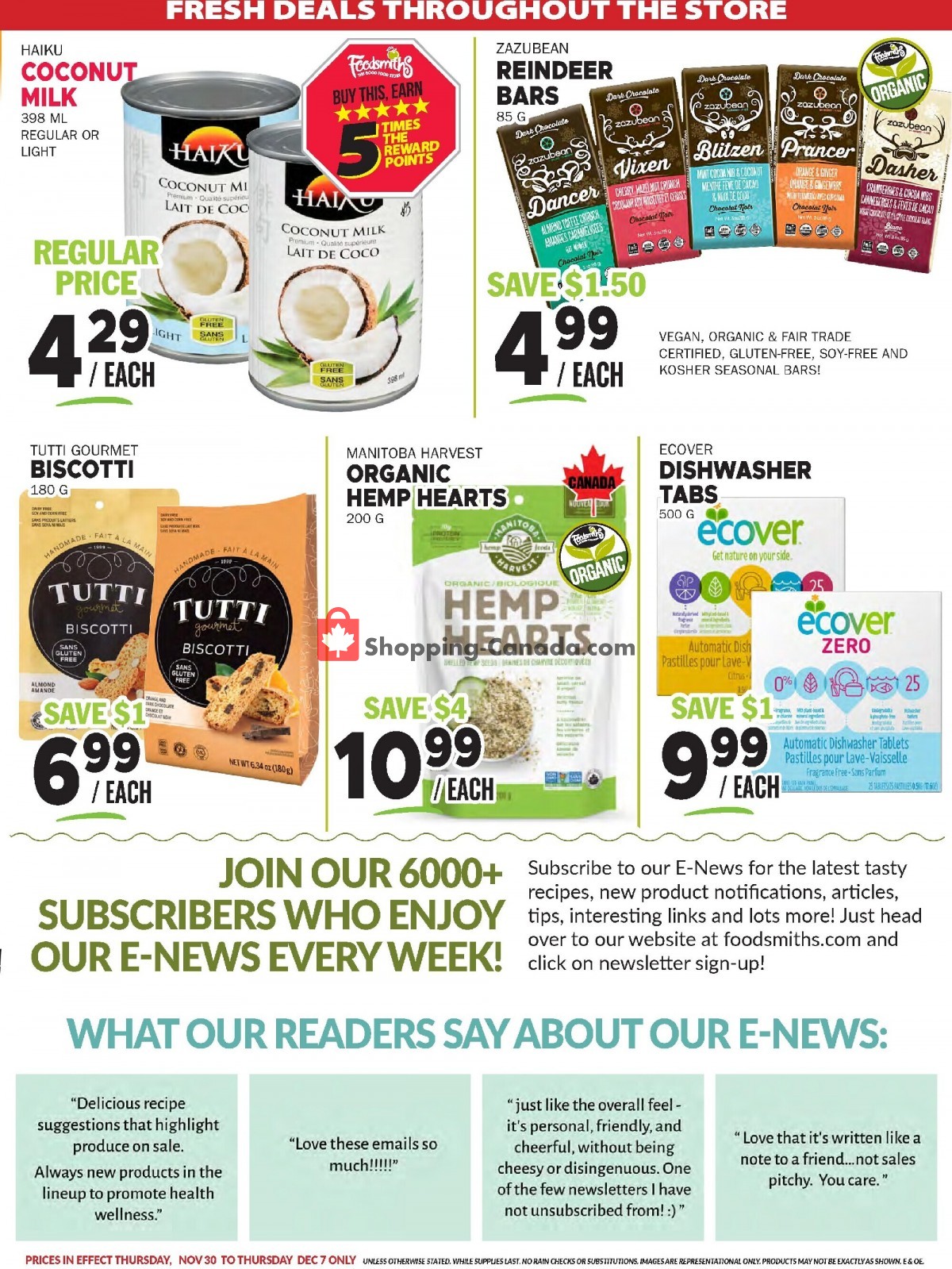 Foodsmiths flyer from Thursday November 30, 2023 to Thursday December 7, 2023 - page 13