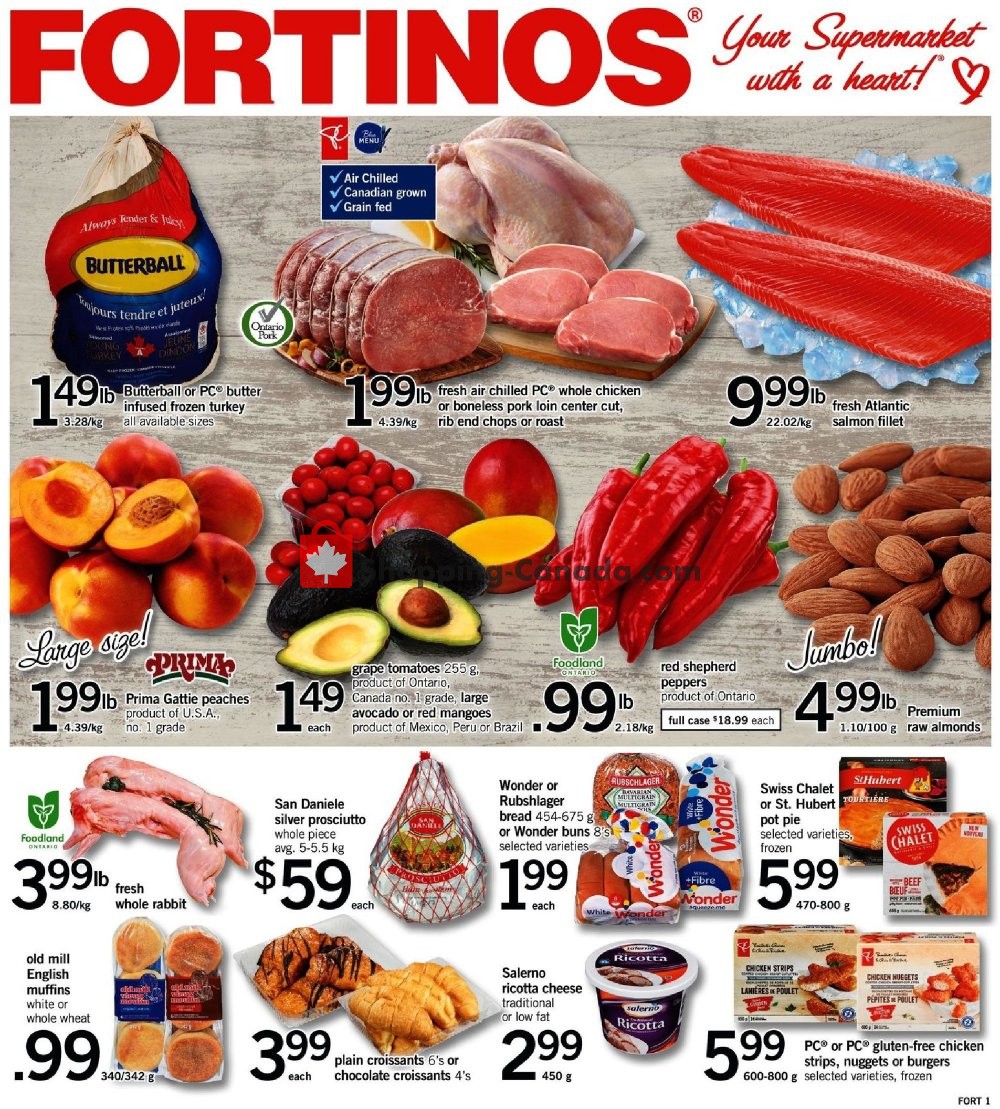 Fortinos flyer from Thursday September 20, 2018 to Wednesday September 26, 2018 - page 1