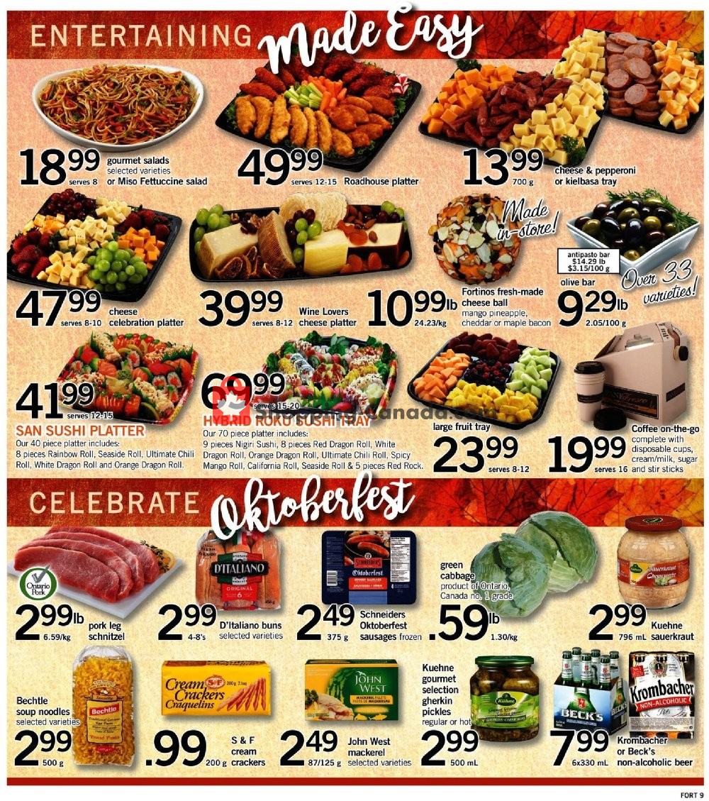 Fortinos flyer from Thursday September 27, 2018 to Wednesday October 3, 2018 - page 11