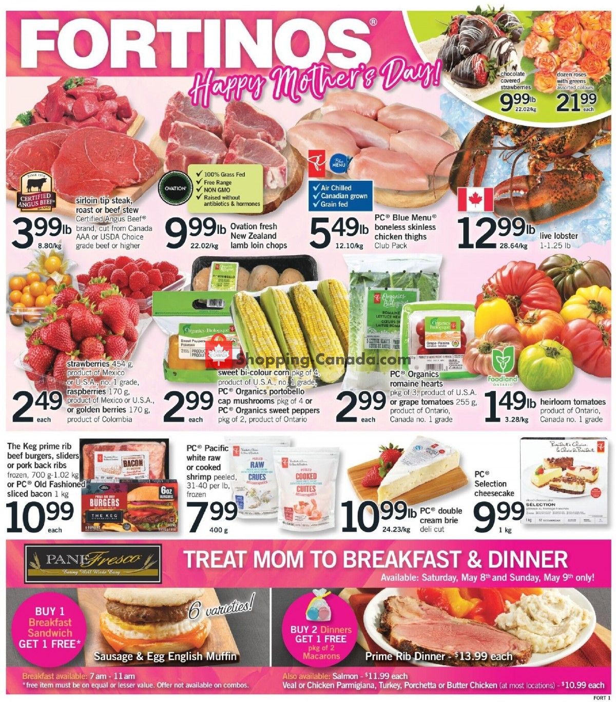 Fortinos flyer from Thursday May 6, 2021 to Wednesday May 12, 2021 - page 1