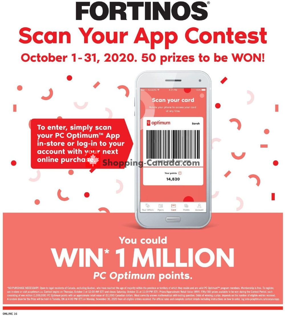 Fortinos flyer from Thursday October 15, 2020 to Wednesday October 21, 2020 - page 16