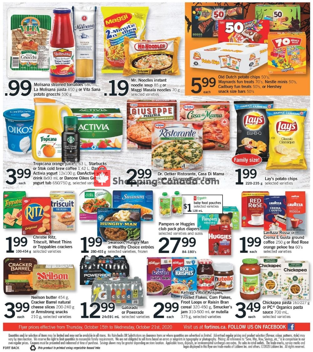 Fortinos flyer from Thursday October 15, 2020 to Wednesday October 21, 2020 - page 2