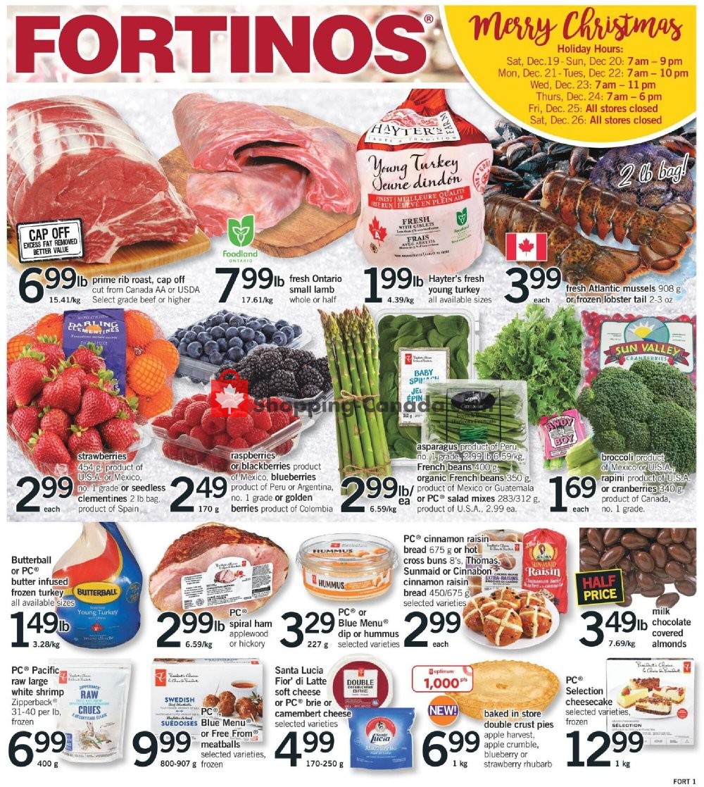 Fortinos flyer from Thursday December 17, 2020 to Thursday December 24, 2020 - page 1