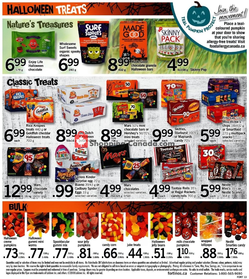 Fortinos flyer from Tuesday October 16, 2018 to Wednesday October 31, 2018 - page 13