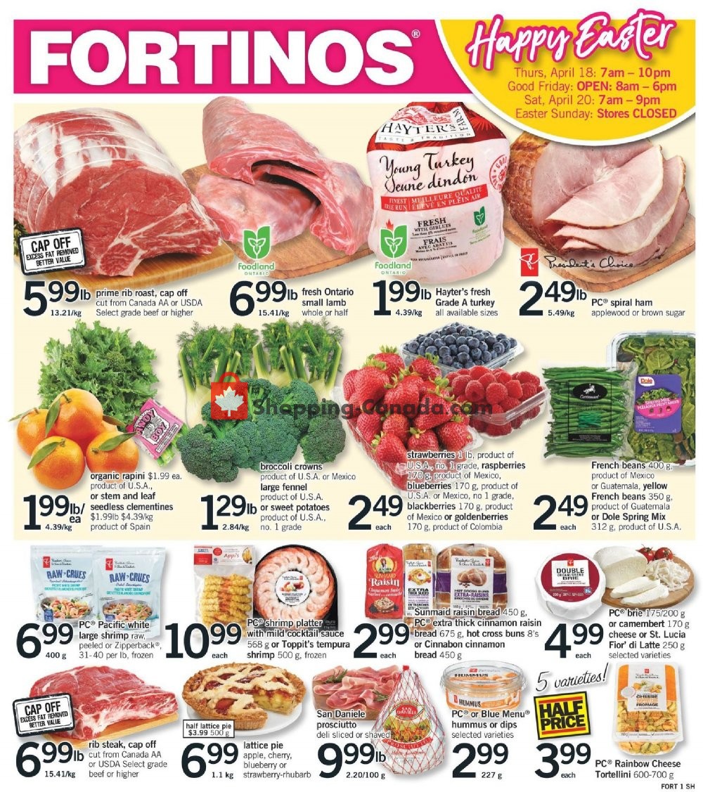 Fortinos flyer from Thursday April 18, 2019 to Saturday April 20, 2019 - page 3