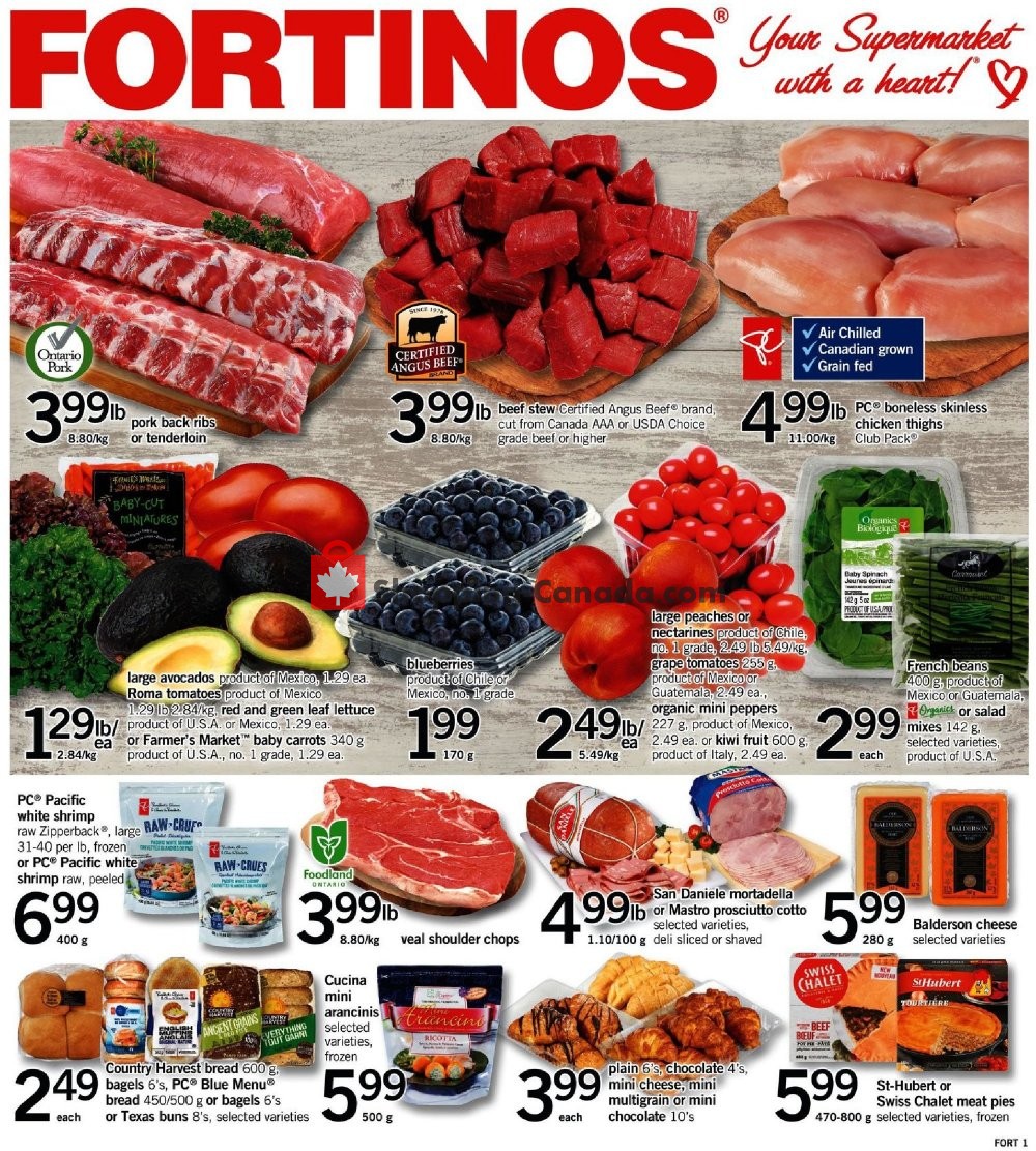 Fortinos flyer from Thursday February 21, 2019 to Wednesday February 27, 2019 - page 1