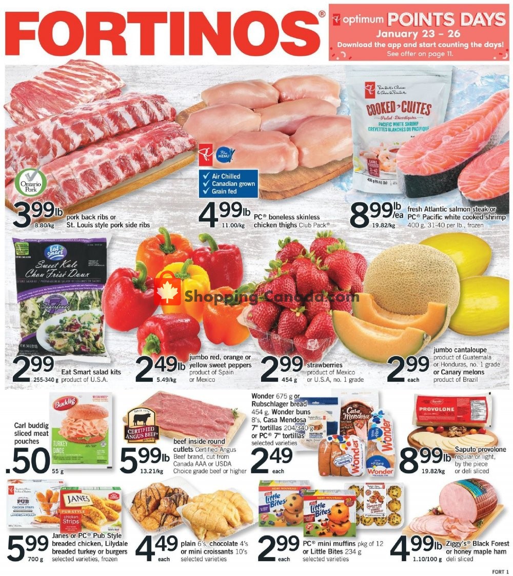 Fortinos flyer from Thursday January 16, 2020 to Wednesday January 22, 2020 - page 1