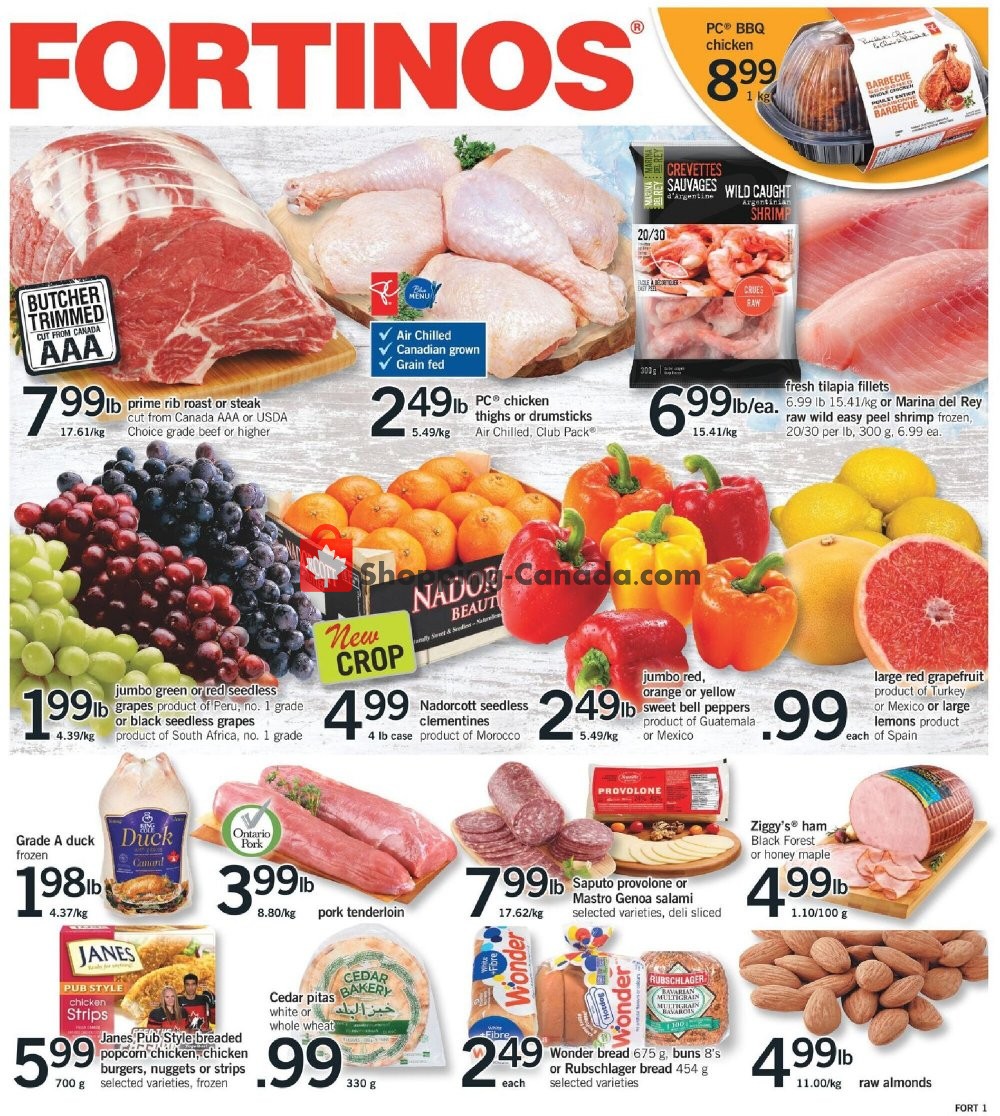 Fortinos flyer from Thursday January 21, 2021 to Wednesday January 27, 2021 - page 1