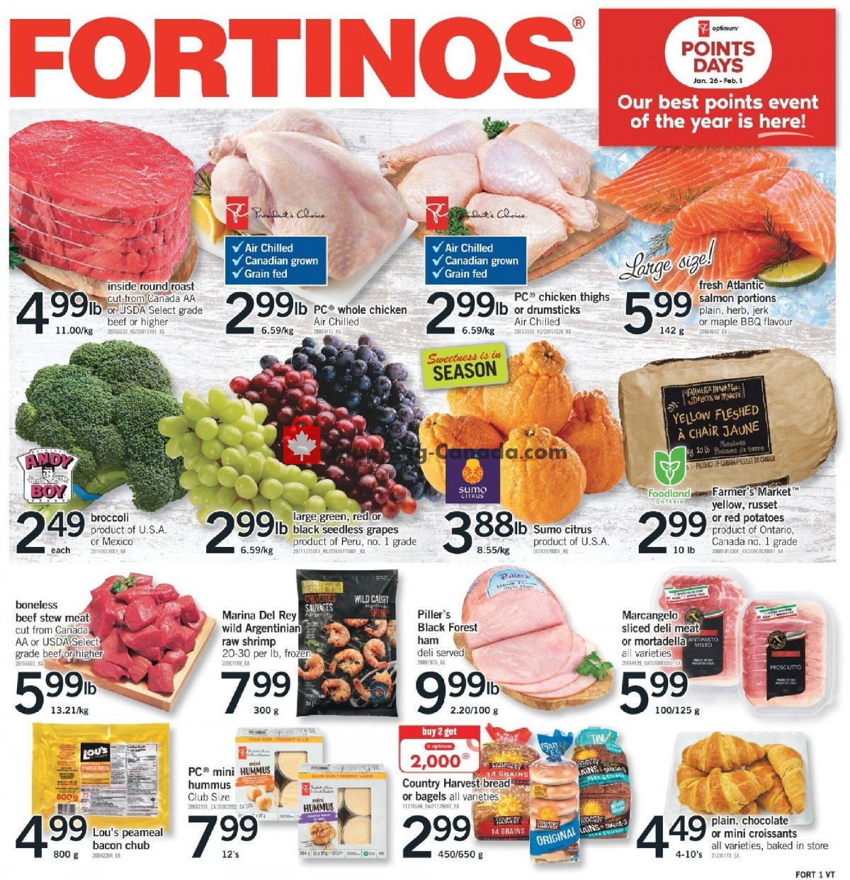 Fortinos flyer from Thursday January 26, 2023 to Wednesday February 1, 2023 - page 1