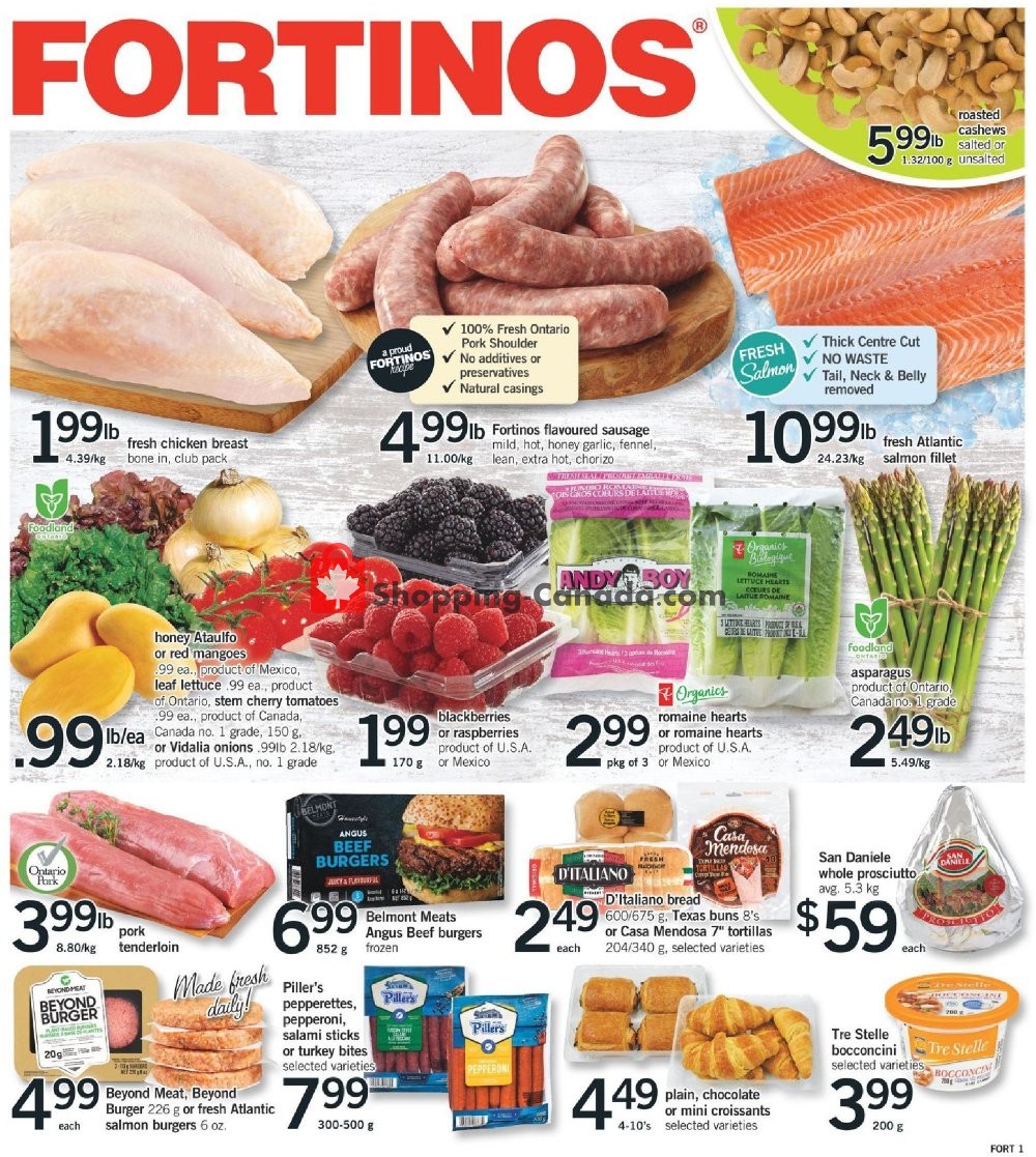 Fortinos flyer from Thursday June 4, 2020 to Wednesday June 10, 2020 - page 1