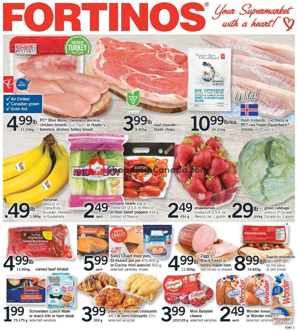 Fortinos flyer from Thursday March 14, 2019 to Wednesday March 20, 2019 - page 1