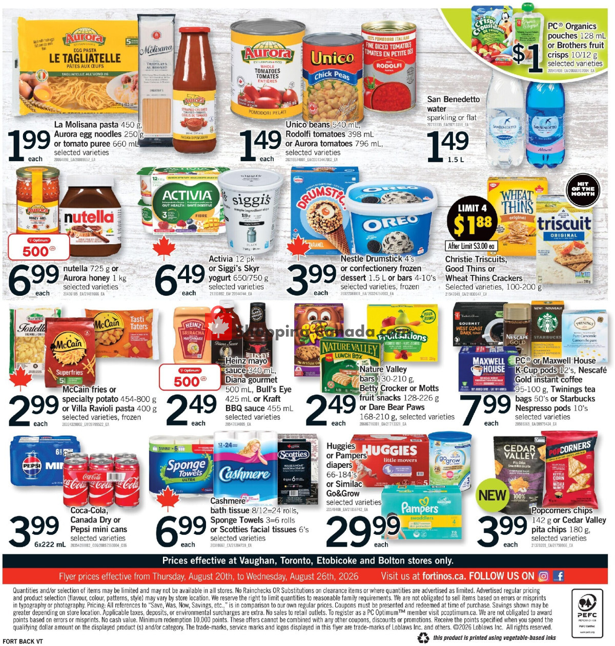 Fortinos flyer from Thursday August 20, 2026 to Wednesday August 26, 2026 - page 2