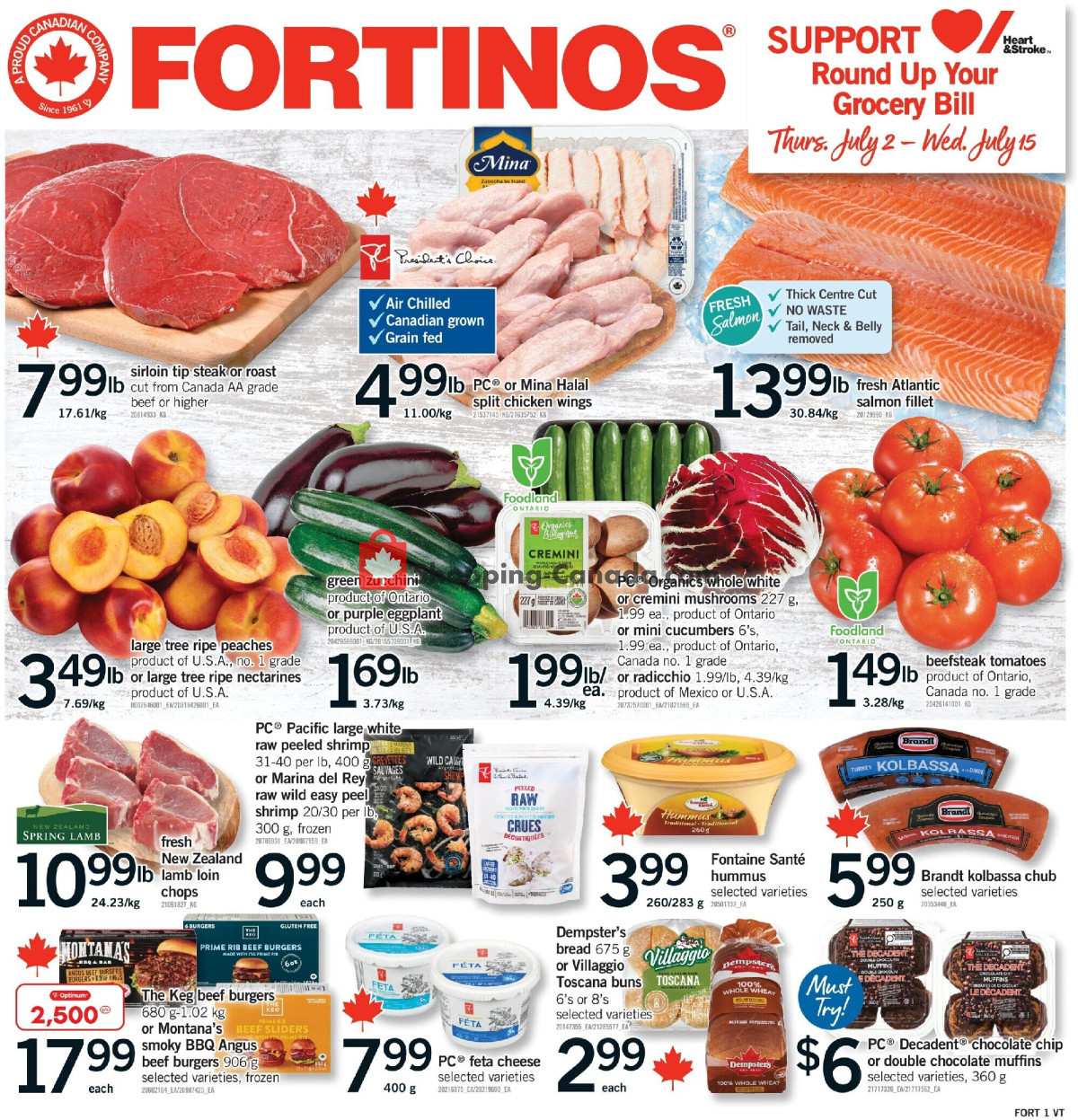 Fortinos flyer from Thursday July 2, 2026 to Wednesday July 8, 2026 - page 1