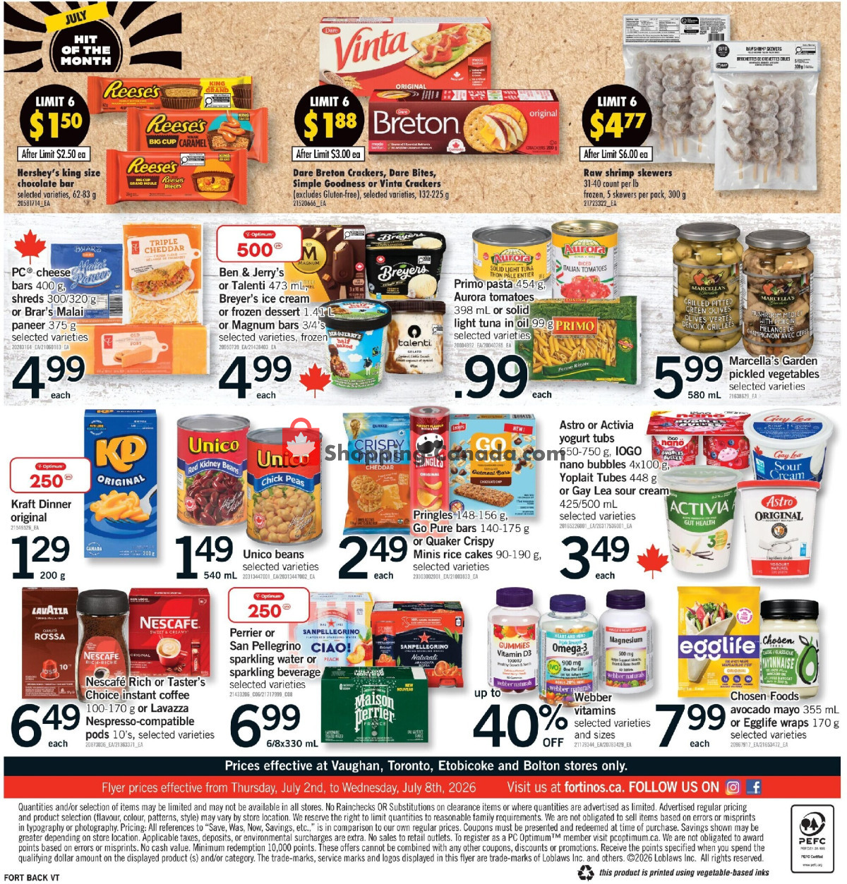 Fortinos flyer from Thursday July 2, 2026 to Wednesday July 8, 2026 - page 2