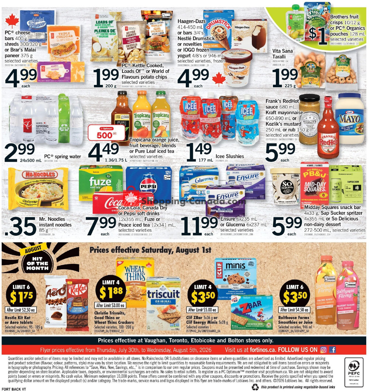 Fortinos flyer from Thursday July 30, 2026 to Wednesday August 5, 2026 - page 2