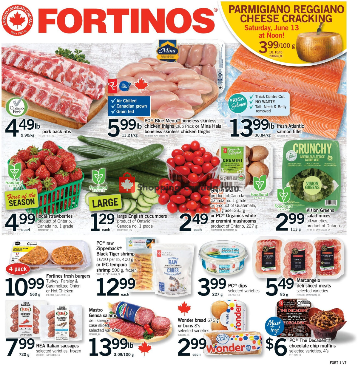 Fortinos flyer from Thursday June 11, 2026 to Wednesday June 17, 2026 - page 1