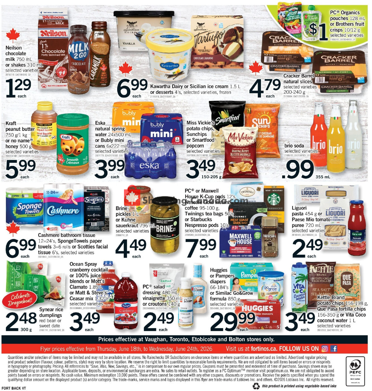 Fortinos flyer from Thursday June 18, 2026 to Wednesday June 24, 2026 - page 2