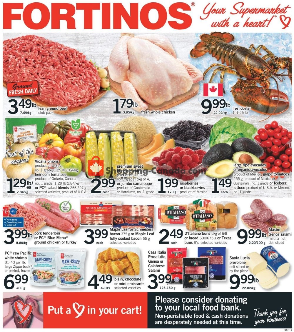 Fortinos flyer from Thursday April 30, 2020 to Wednesday May 6, 2020 - page 1