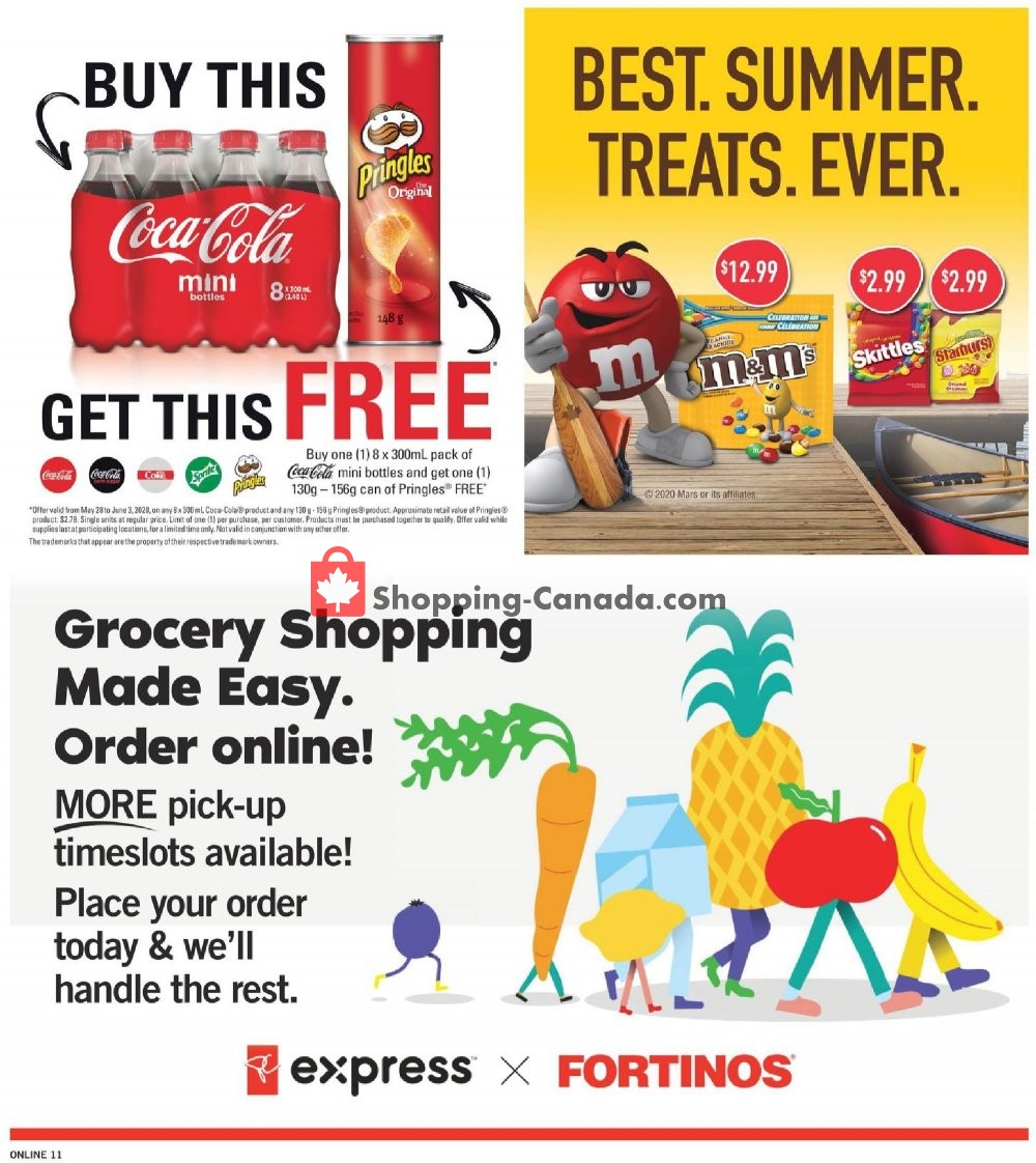 Fortinos flyer from Thursday May 28, 2020 to Wednesday June 3, 2020 - page 11