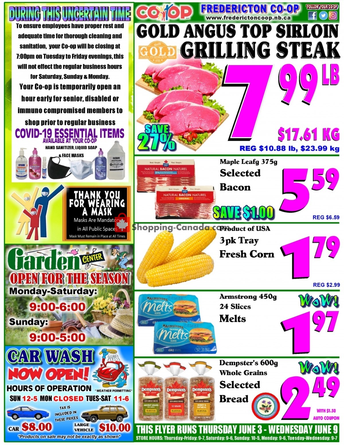 Fredericton Co-op flyer from Thursday June 3, 2021 to Wednesday June 9, 2021 - page 1