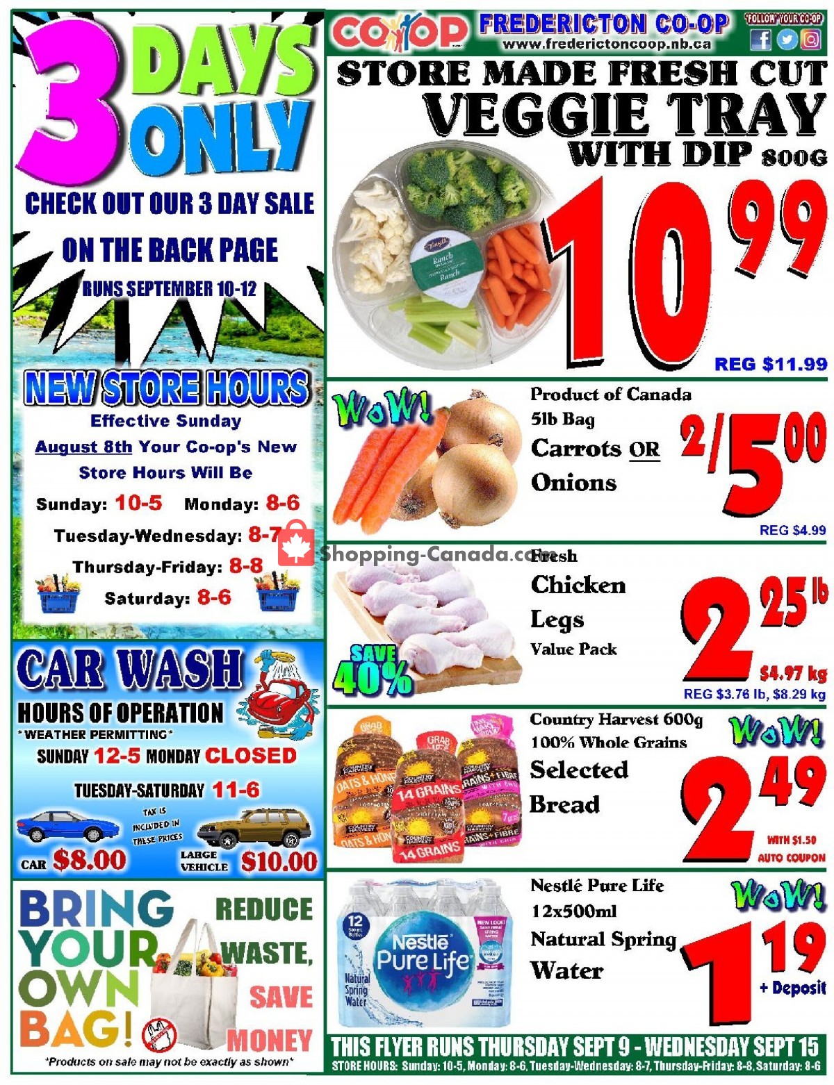 Fredericton Co-op flyer from Thursday September 9, 2021 to Wednesday September 15, 2021 - page 1
