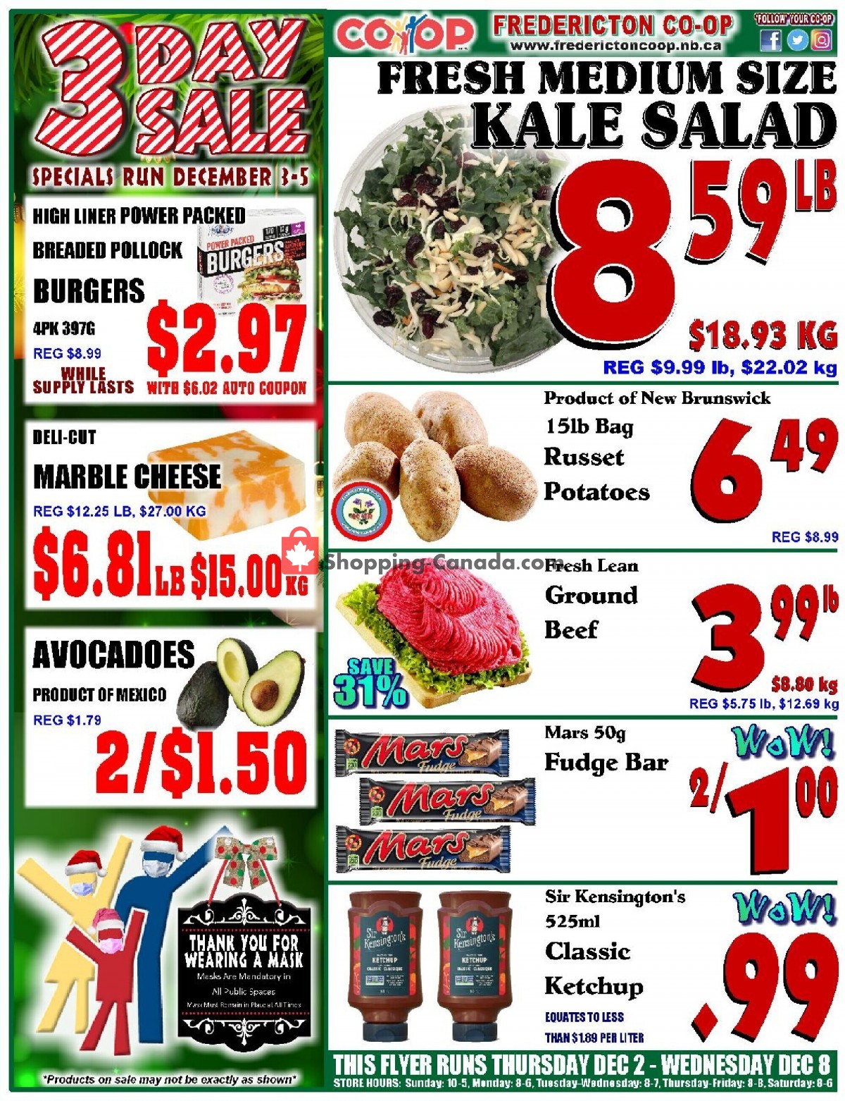 Fredericton Co-op flyer from Thursday December 2, 2021 to Wednesday December 8, 2021 - page 1