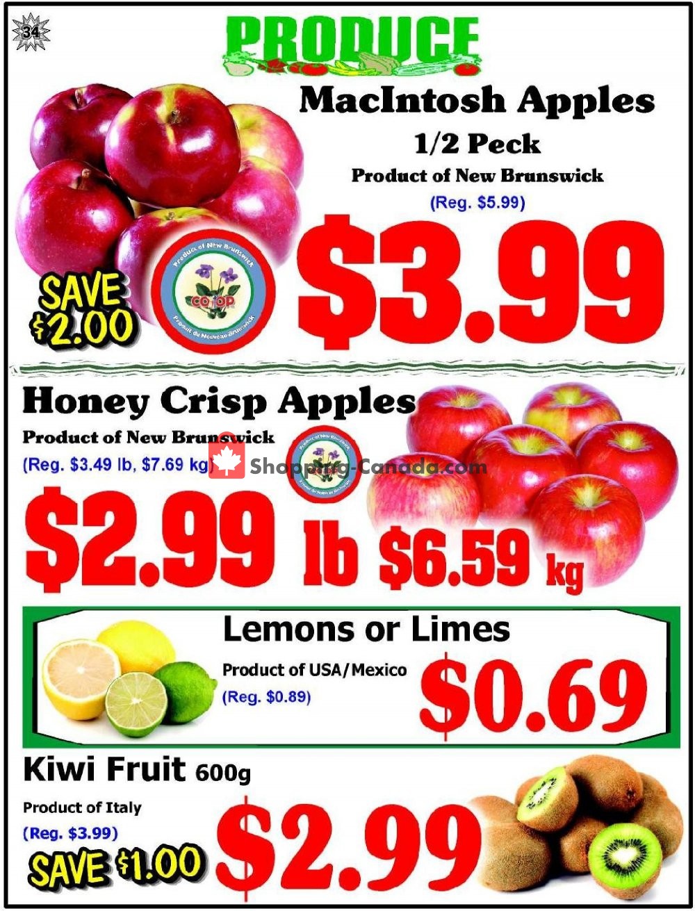 Fredericton Co-op flyer from Friday October 12, 2018 to Thursday October 18, 2018 - page 34