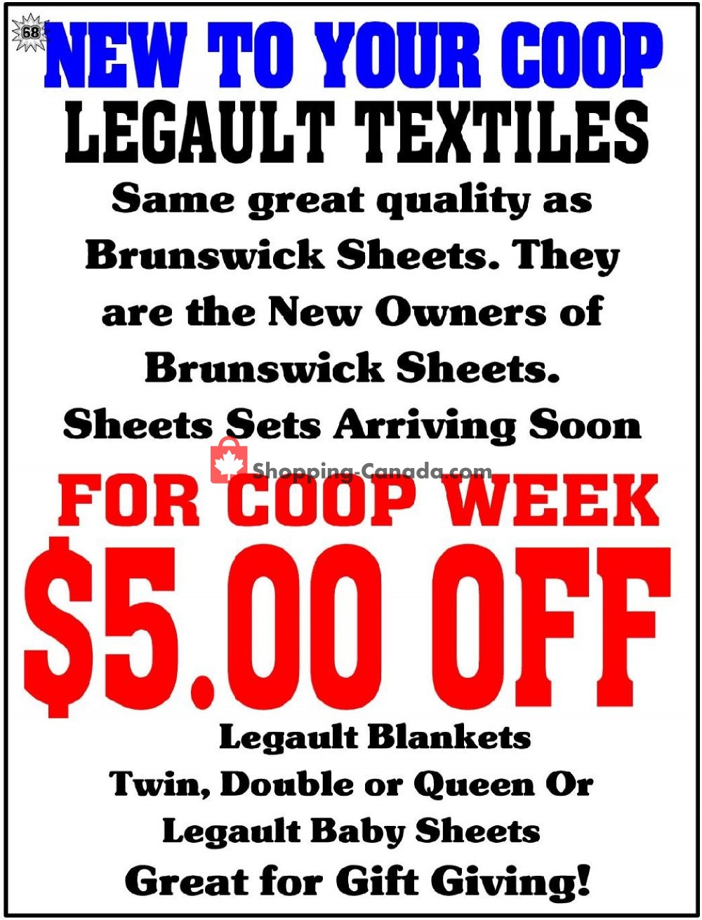 Fredericton Co-op flyer from Friday October 12, 2018 to Thursday October 18, 2018 - page 68