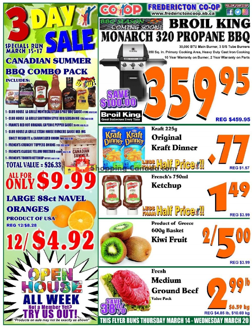 Fredericton Co-op flyer from Thursday March 14, 2019 to Wednesday March 20, 2019 - page 1