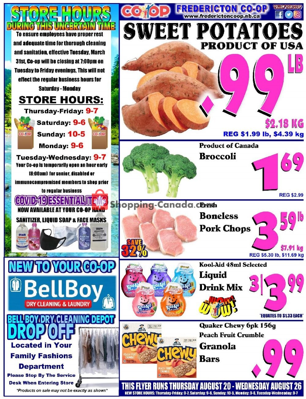 Fredericton Coop Canada, flyer (Special Offer) August 20 August