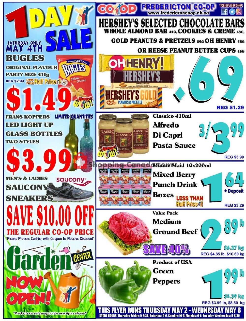Fredericton Co-op flyer from Thursday May 2, 2019 to Wednesday May 8, 2019 - page 1