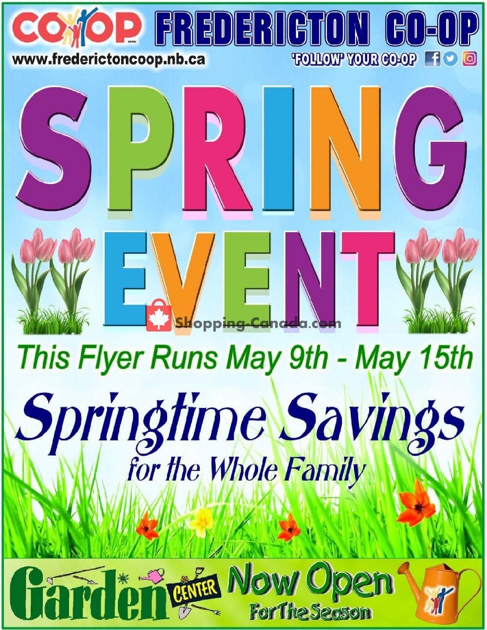 Fredericton Co-op flyer from Thursday May 9, 2019 to Wednesday May 15, 2019 - page 1