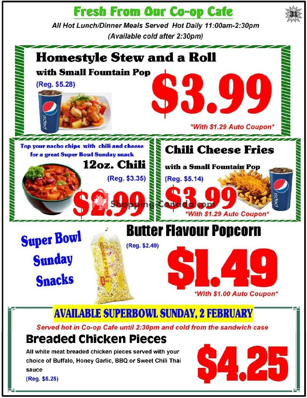 Fredericton Co-op flyer from Thursday January 30, 2020 to Wednesday February 5, 2020 - page 31