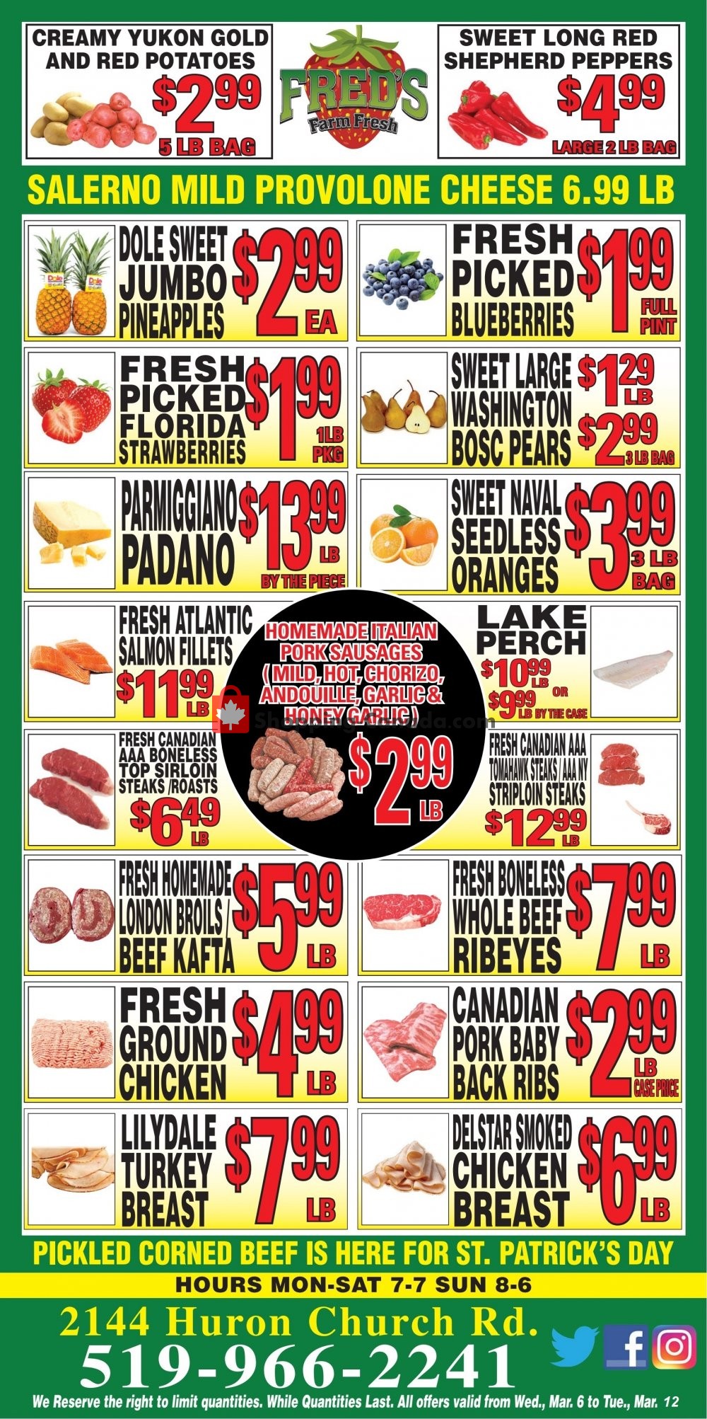 Fred's Farm Fresh flyer from Wednesday March 6, 2019 to Tuesday March 12, 2019 - page 1