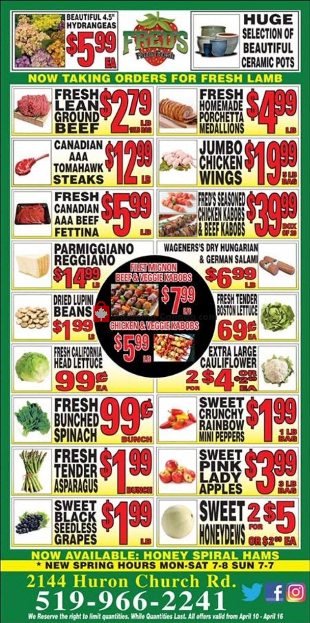Fred's Farm Fresh flyer from Wednesday April 10, 2019 to Tuesday April 16, 2019 - page 1