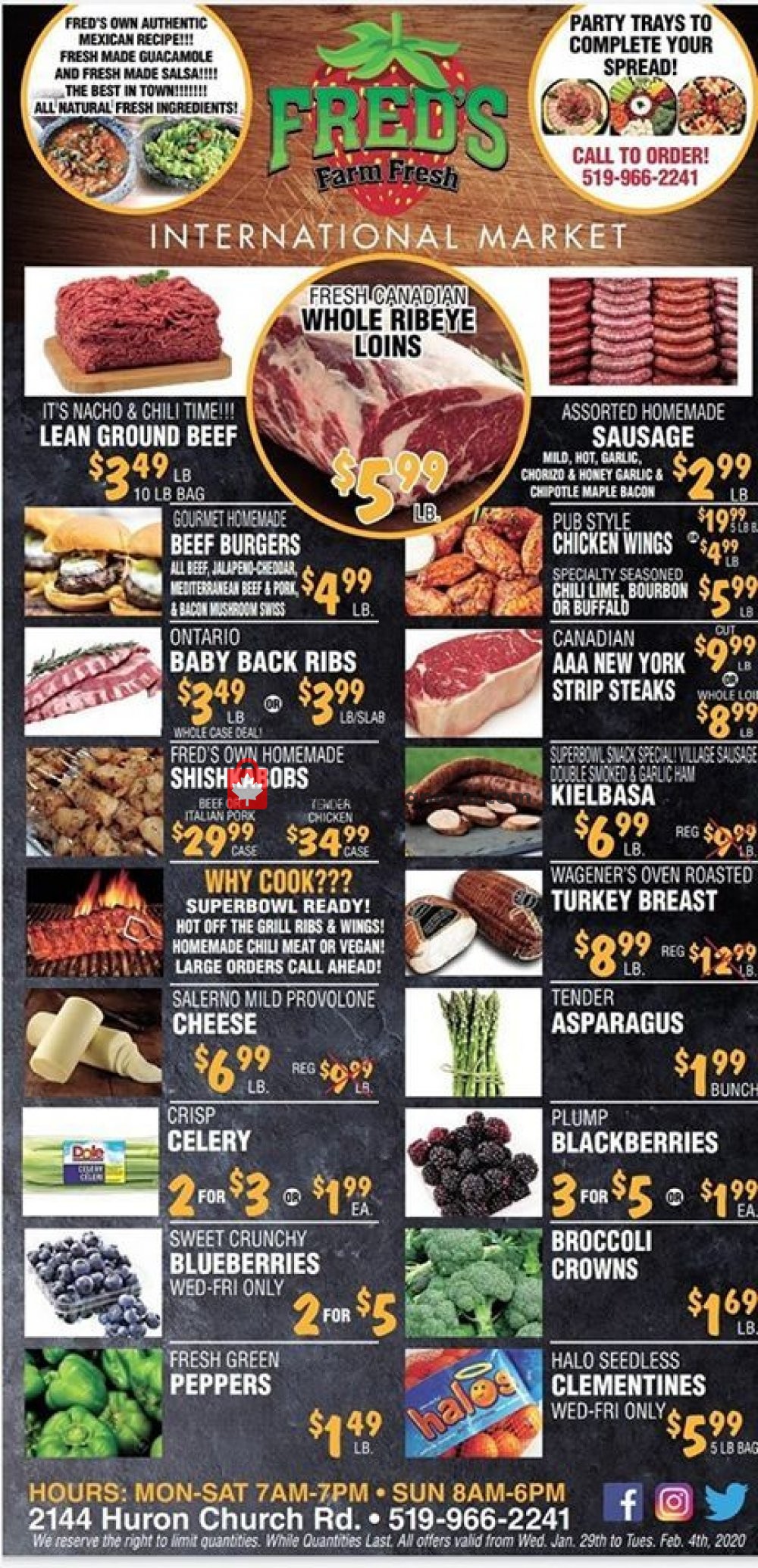 Fred's Farm Fresh flyer from Wednesday January 29, 2020 to Tuesday February 4, 2020 - page 1