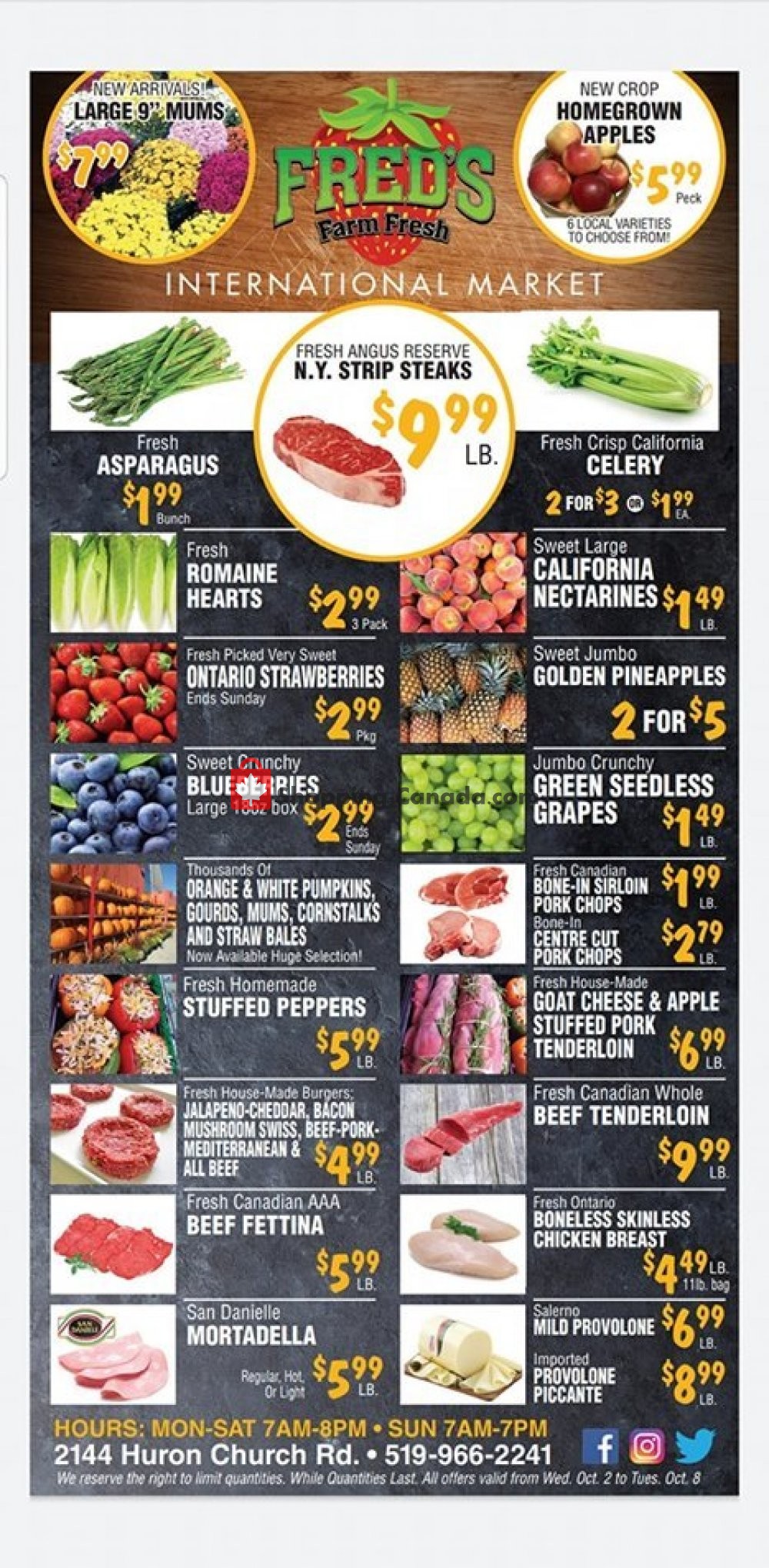 Fred's Farm Fresh flyer from Wednesday October 2, 2019 to Tuesday October 8, 2019 - page 1