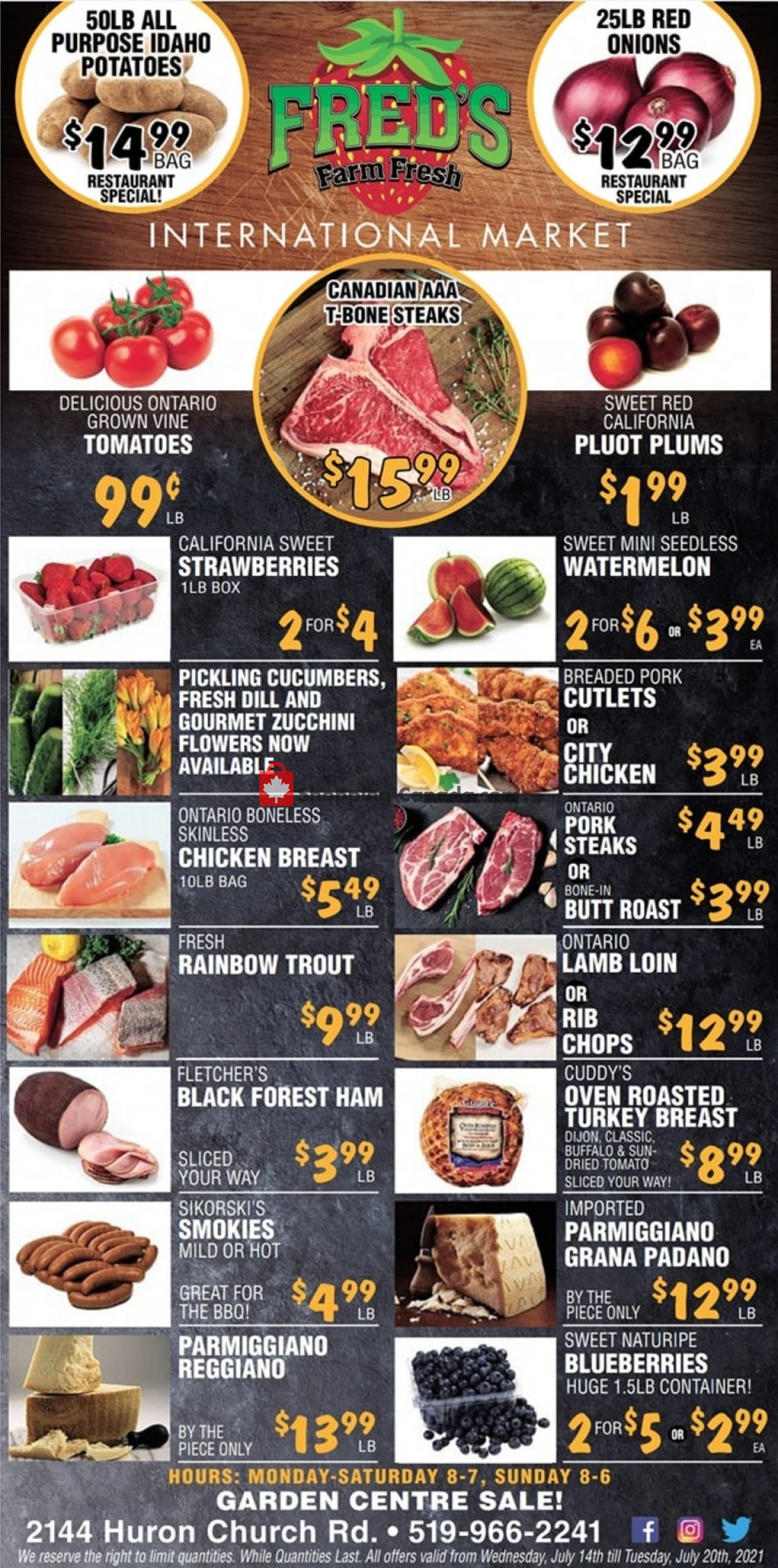 Fred's Farm Fresh flyer from Wednesday July 14, 2021 to Tuesday July 20, 2021 - page 1