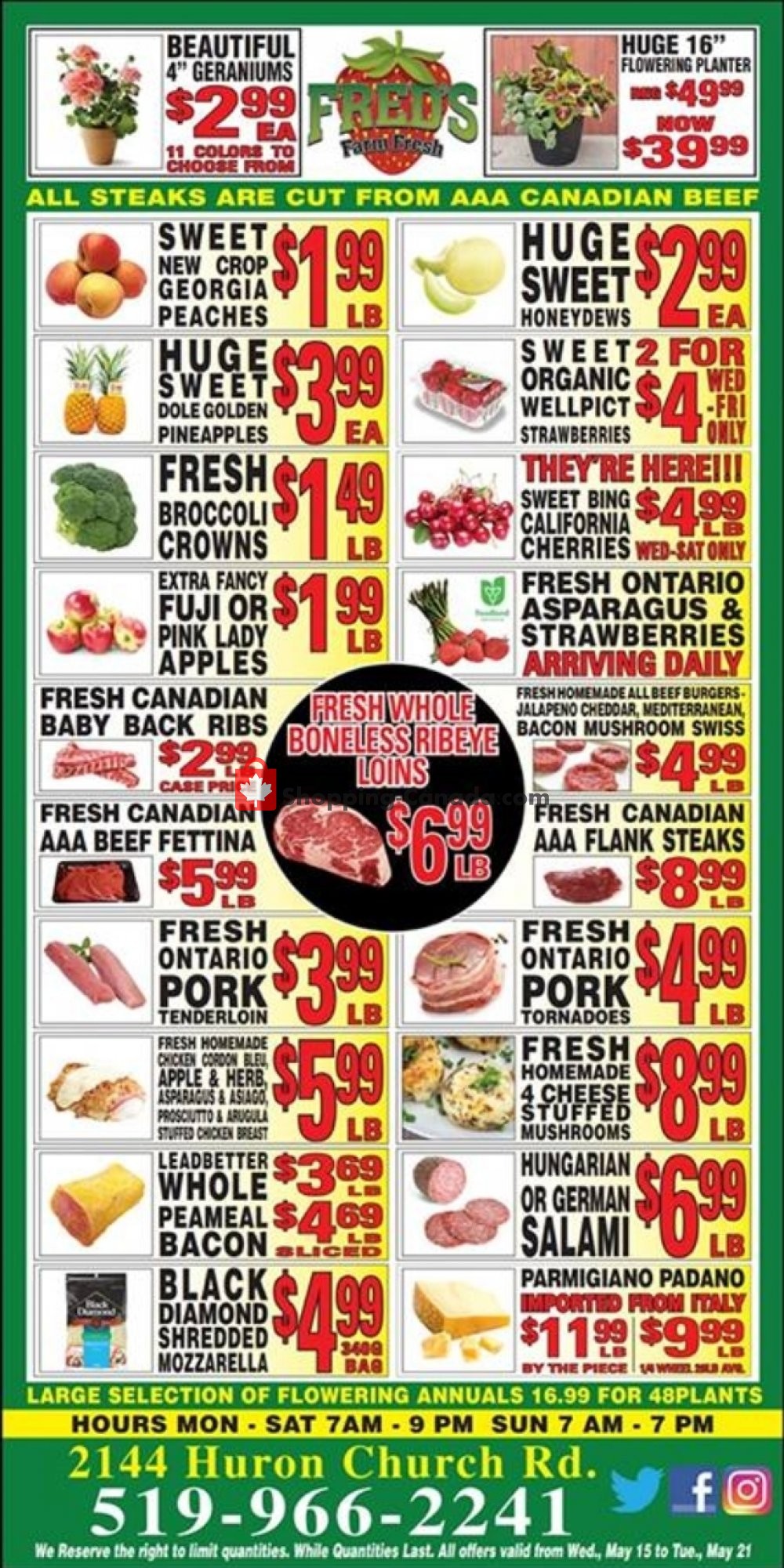 Fred's Farm Fresh flyer from Wednesday May 15, 2019 to Tuesday May 21, 2019 - page 1