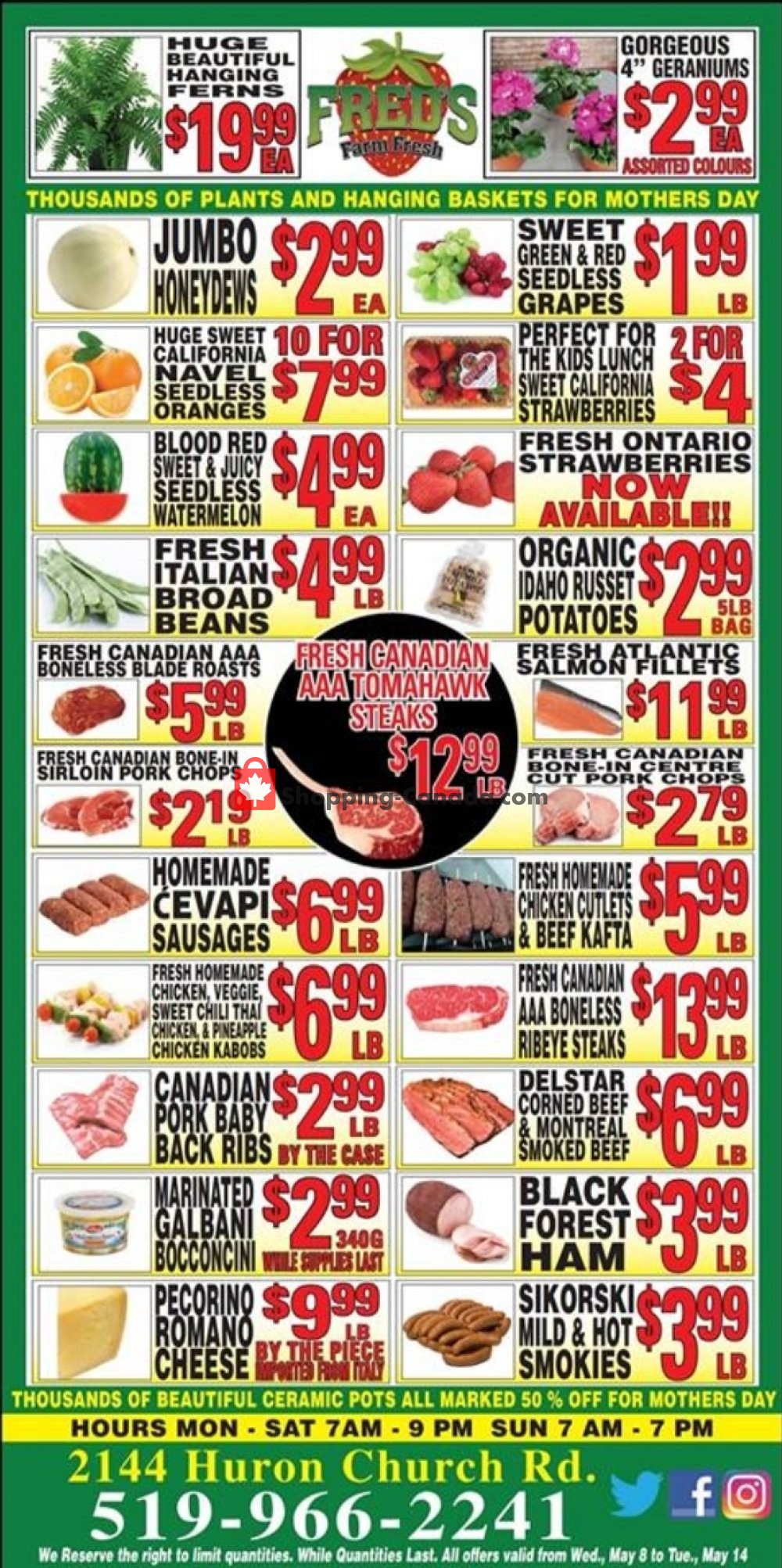 Fred's Farm Fresh flyer from Wednesday May 8, 2019 to Tuesday May 14, 2019 - page 1