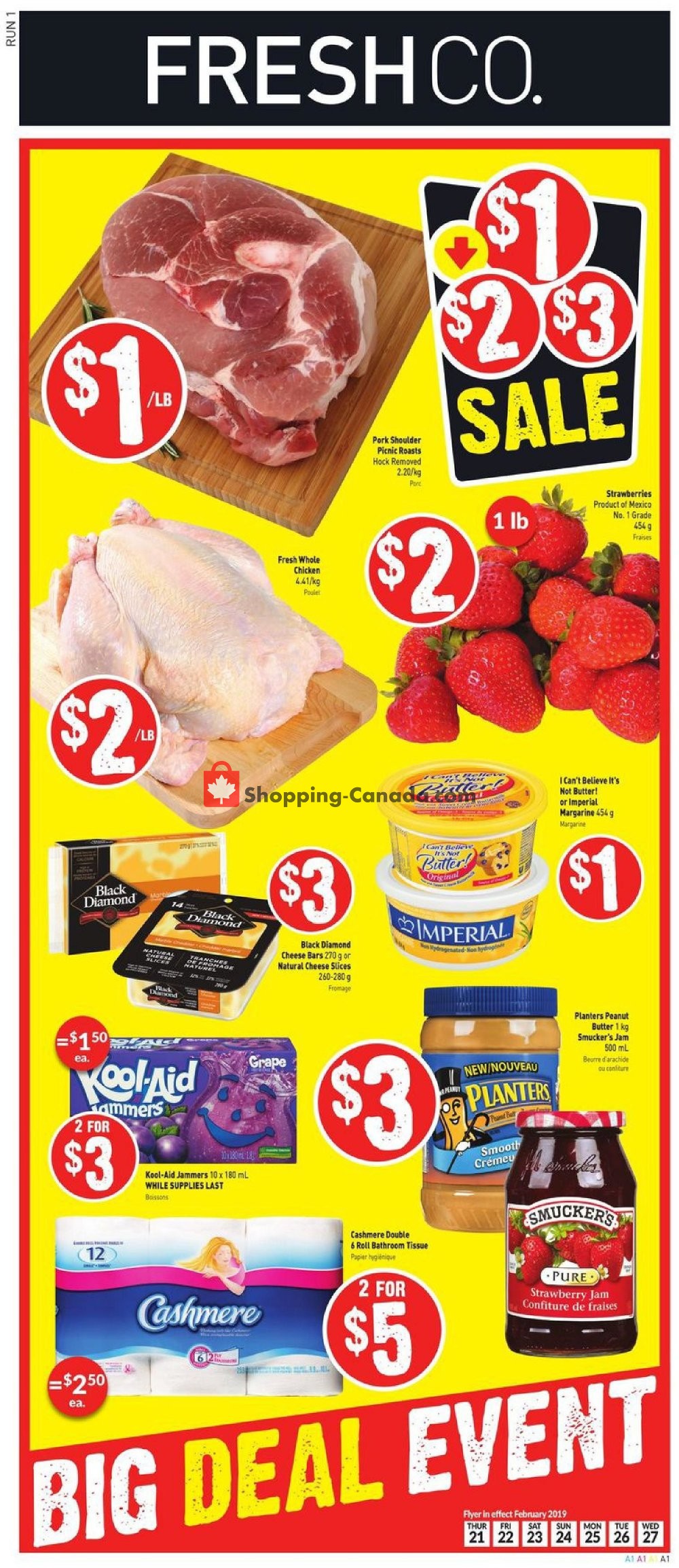 FreshCo flyer from Thursday February 21, 2019 to Wednesday February 27, 2019 - page 1