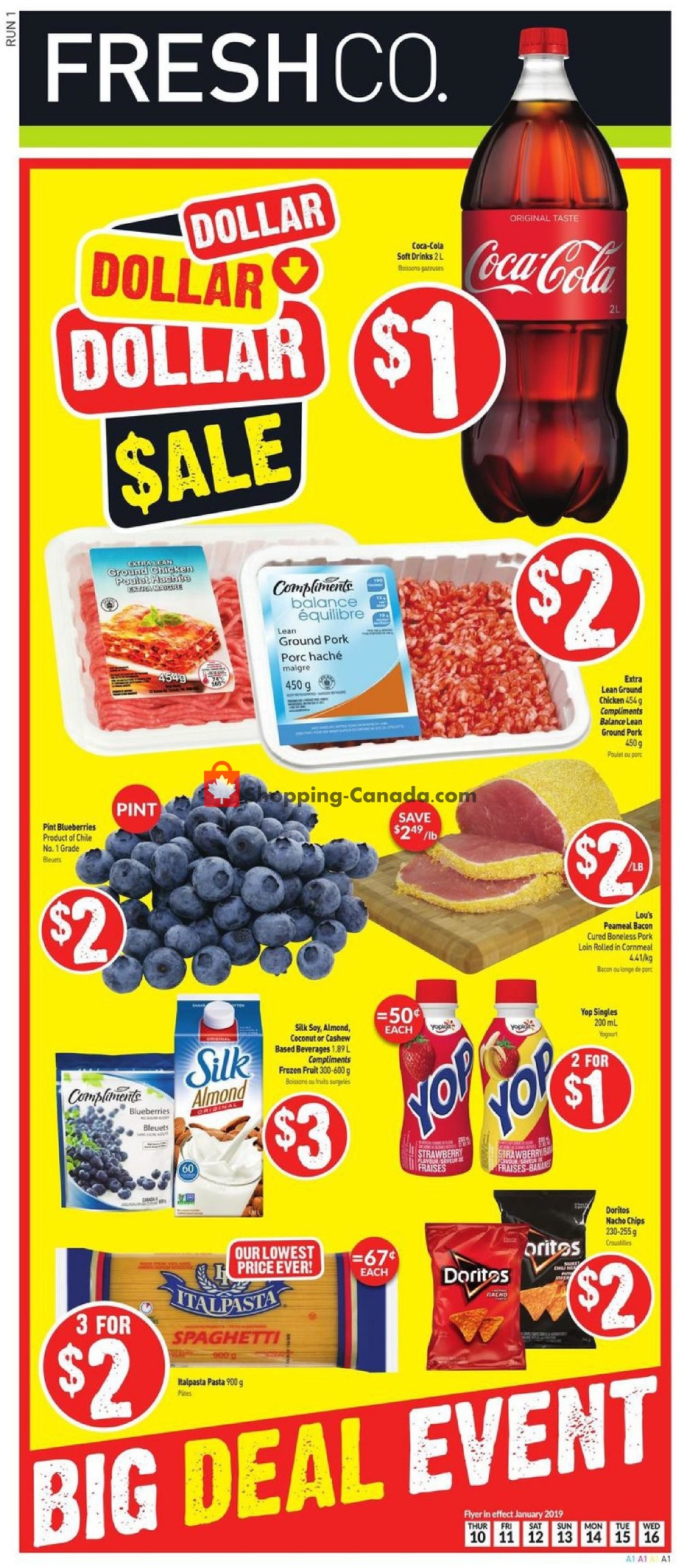 FreshCo flyer from Thursday January 10, 2019 to Wednesday January 16, 2019 - page 1