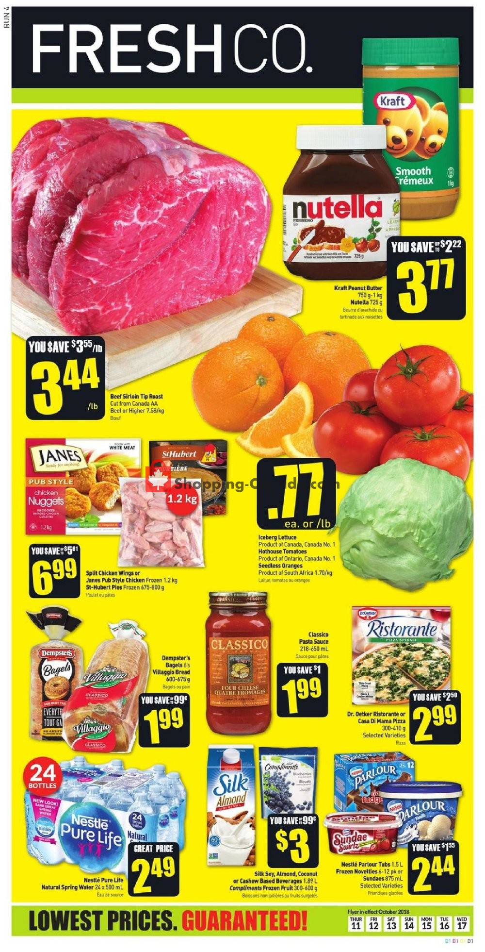 FreshCo flyer from Thursday October 11, 2018 to Wednesday October 17, 2018 - page 1