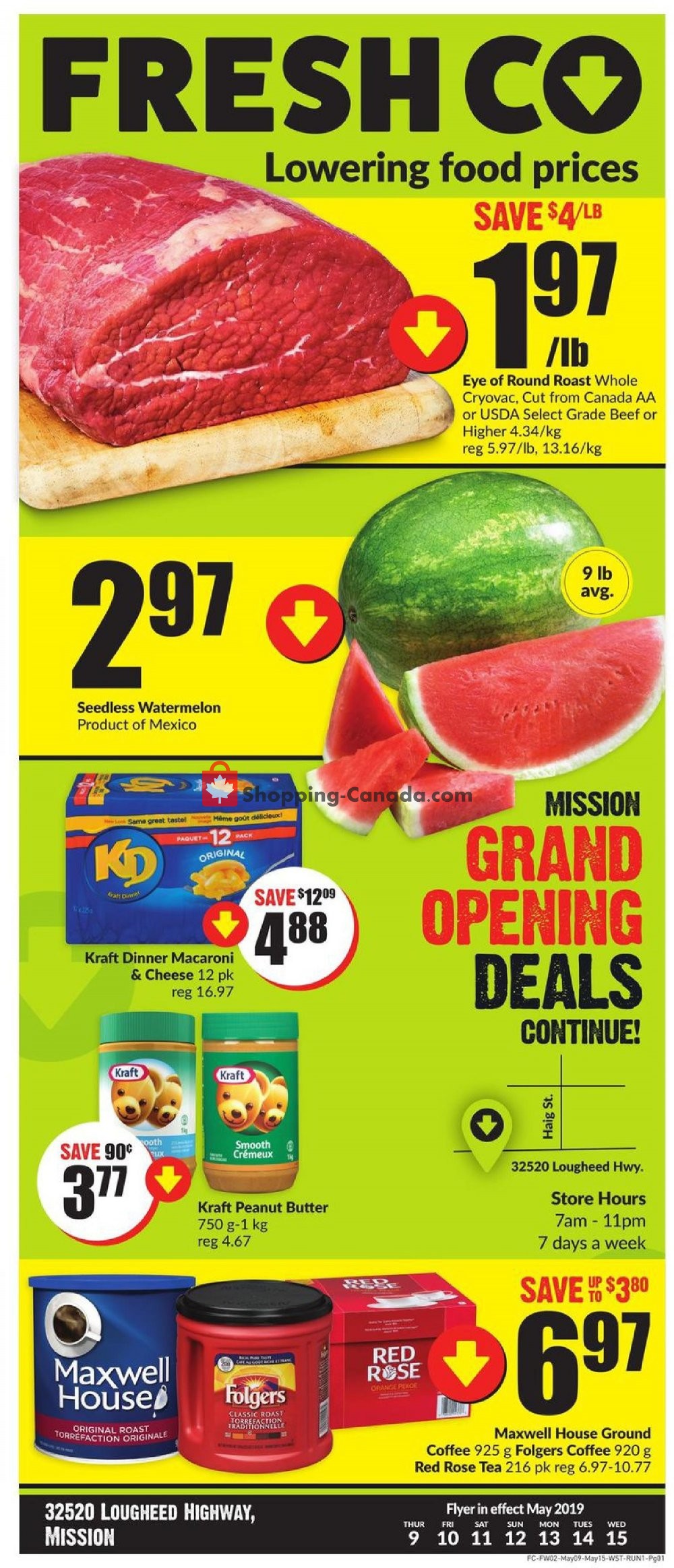 FreshCo flyer from Thursday May 9, 2019 to Wednesday May 15, 2019 - page 1