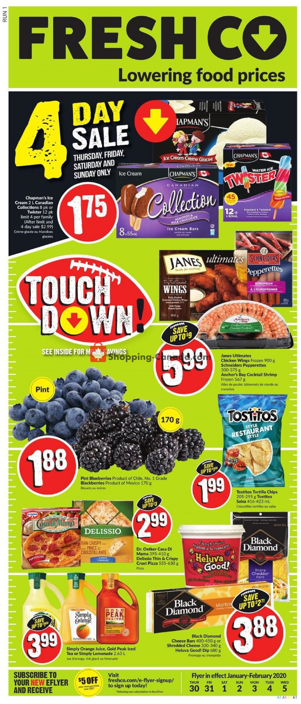 FreshCo flyer from Thursday January 30, 2020 to Wednesday February 5, 2020 - page 1