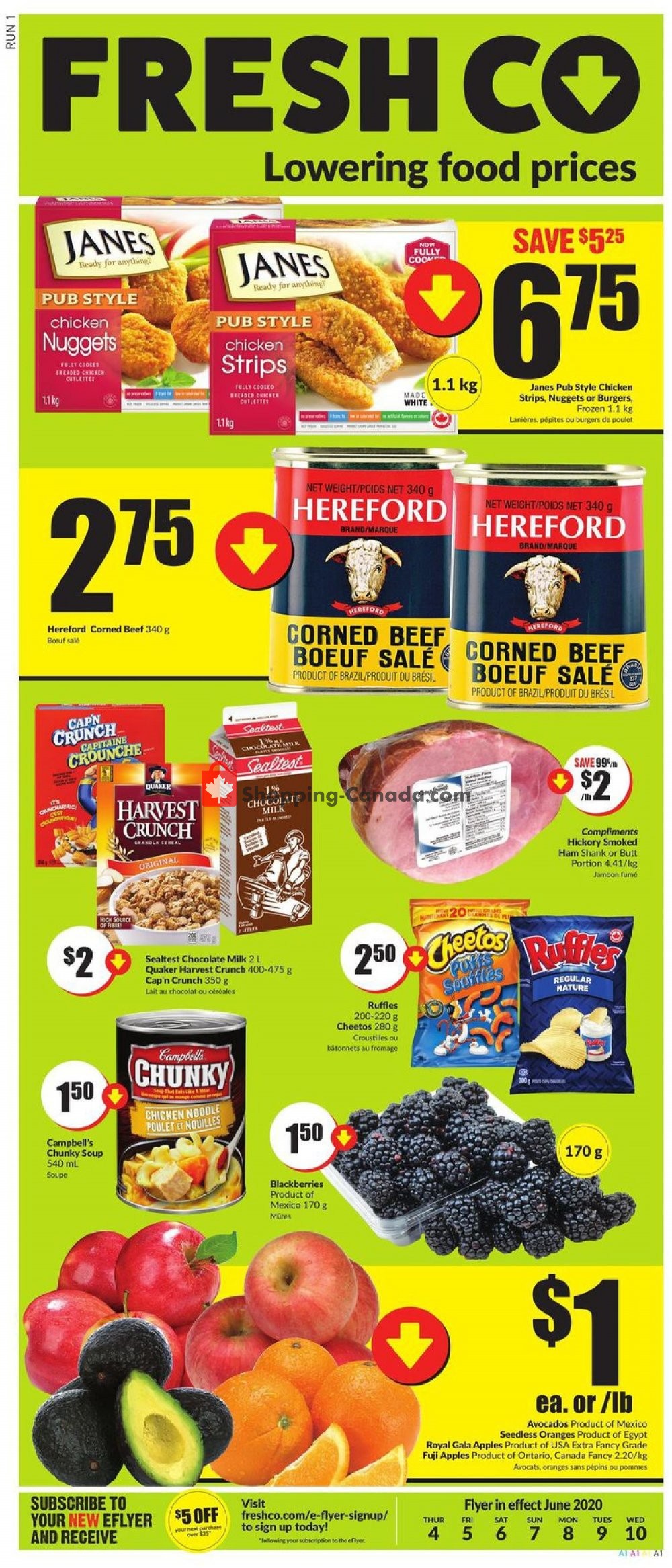 FreshCo flyer from Thursday June 4, 2020 to Wednesday June 10, 2020 - page 1