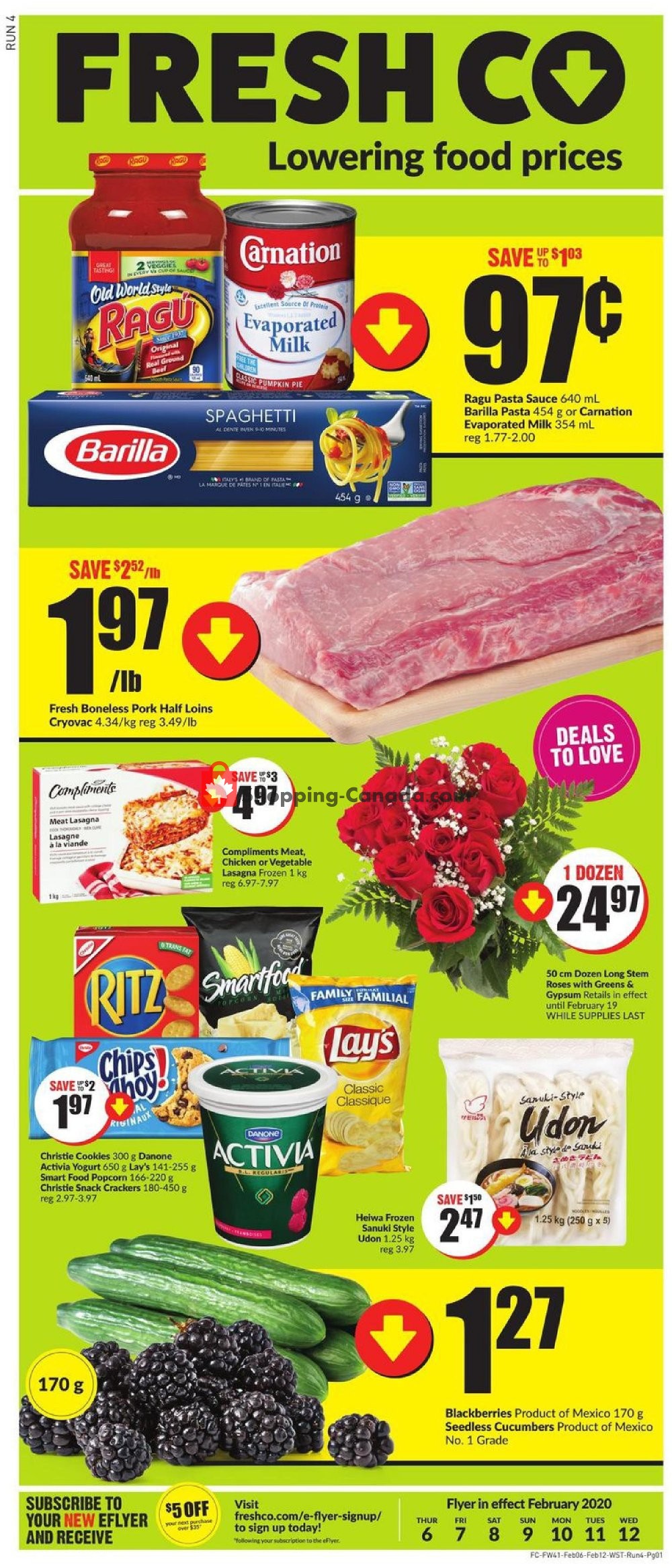 FreshCo flyer from Thursday February 6, 2020 to Wednesday February 12, 2020 - page 1
