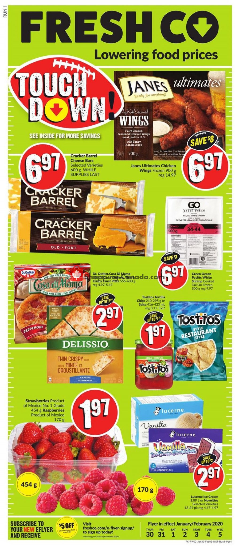 FreshCo flyer from Thursday January 30, 2020 to Wednesday February 5, 2020 - page 1